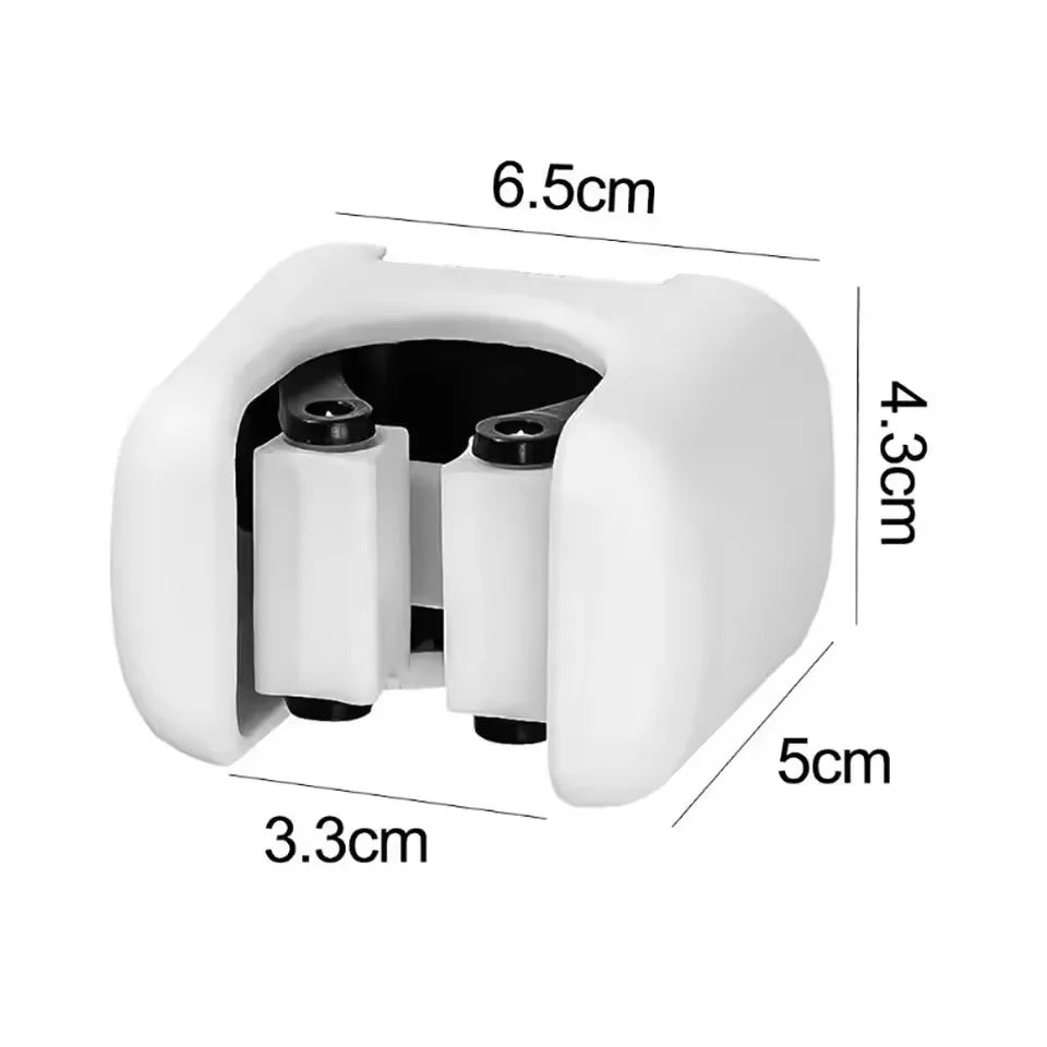 1/4-Piece No-Drill Wall-Mounted Broom & Mop Clips