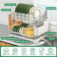 2-Tier Dish Drying Rack with Drainboard