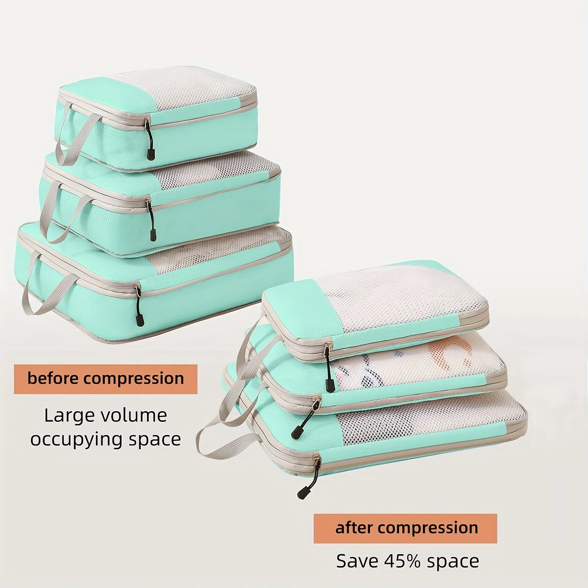 3-Piece Compression Packing Cube Set