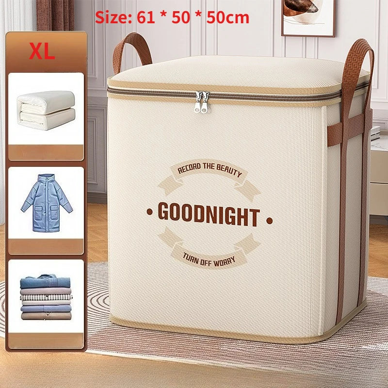 Extra-Large Bedding Storage Bag with Reinforced Handles