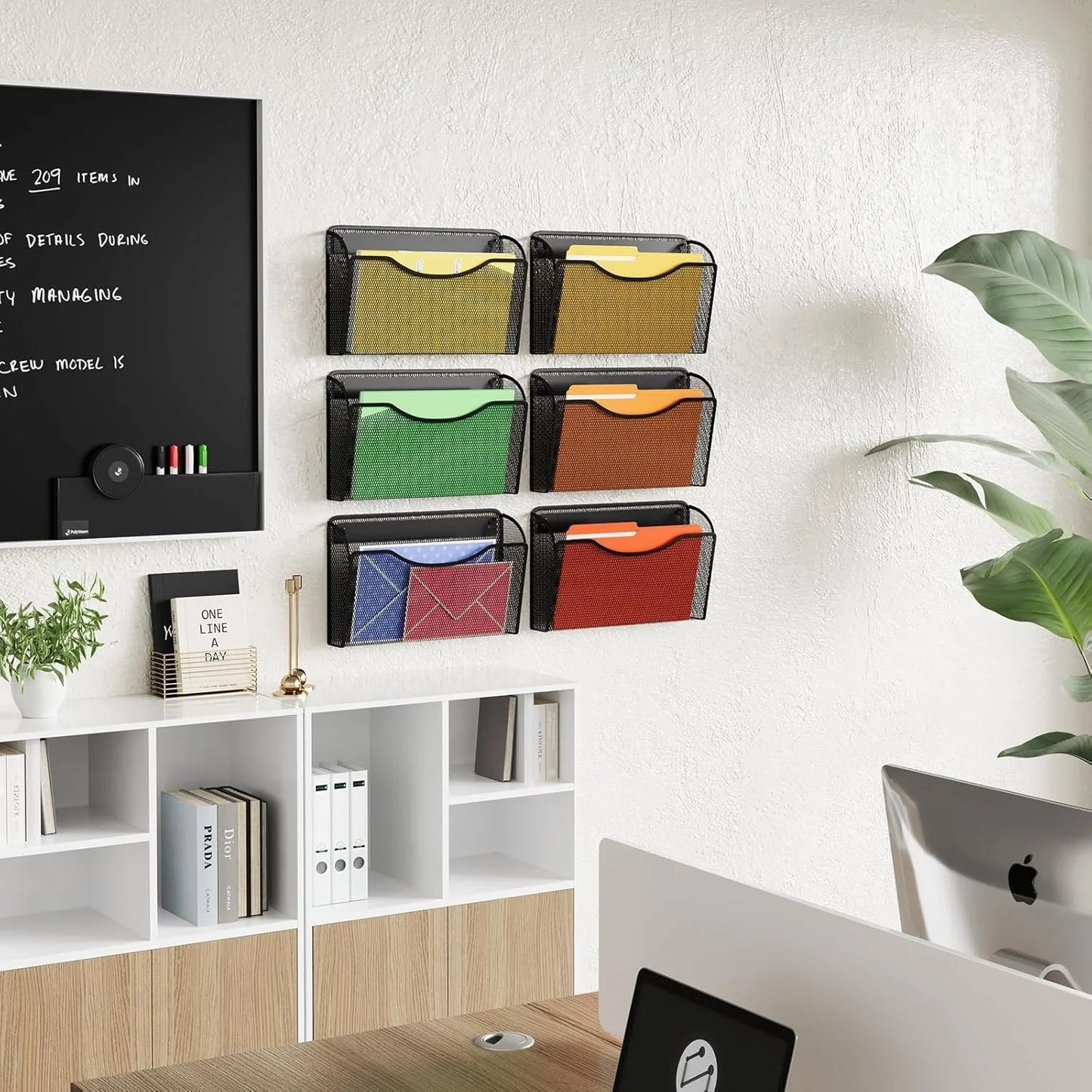 Mesh Wall-Mounted File Organizer – Small or Large