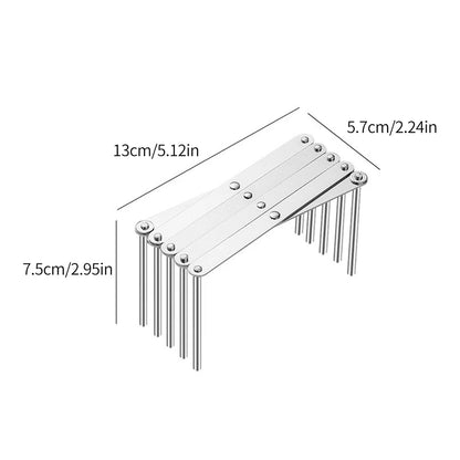 Foldable Stainless Steel Pot Lid Rack