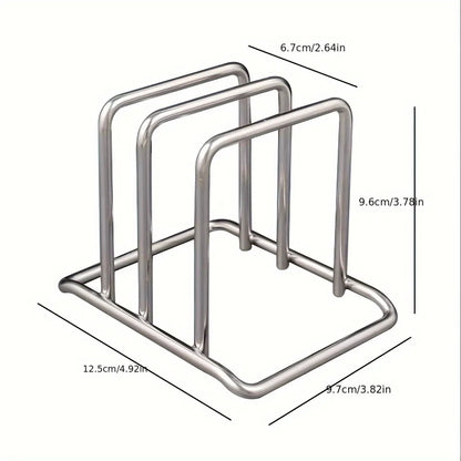 Stainless Steel Pot Lid & Cutting Board Organizer — product image 2 of 8