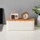 Bamboo-Lid Cable Management Box