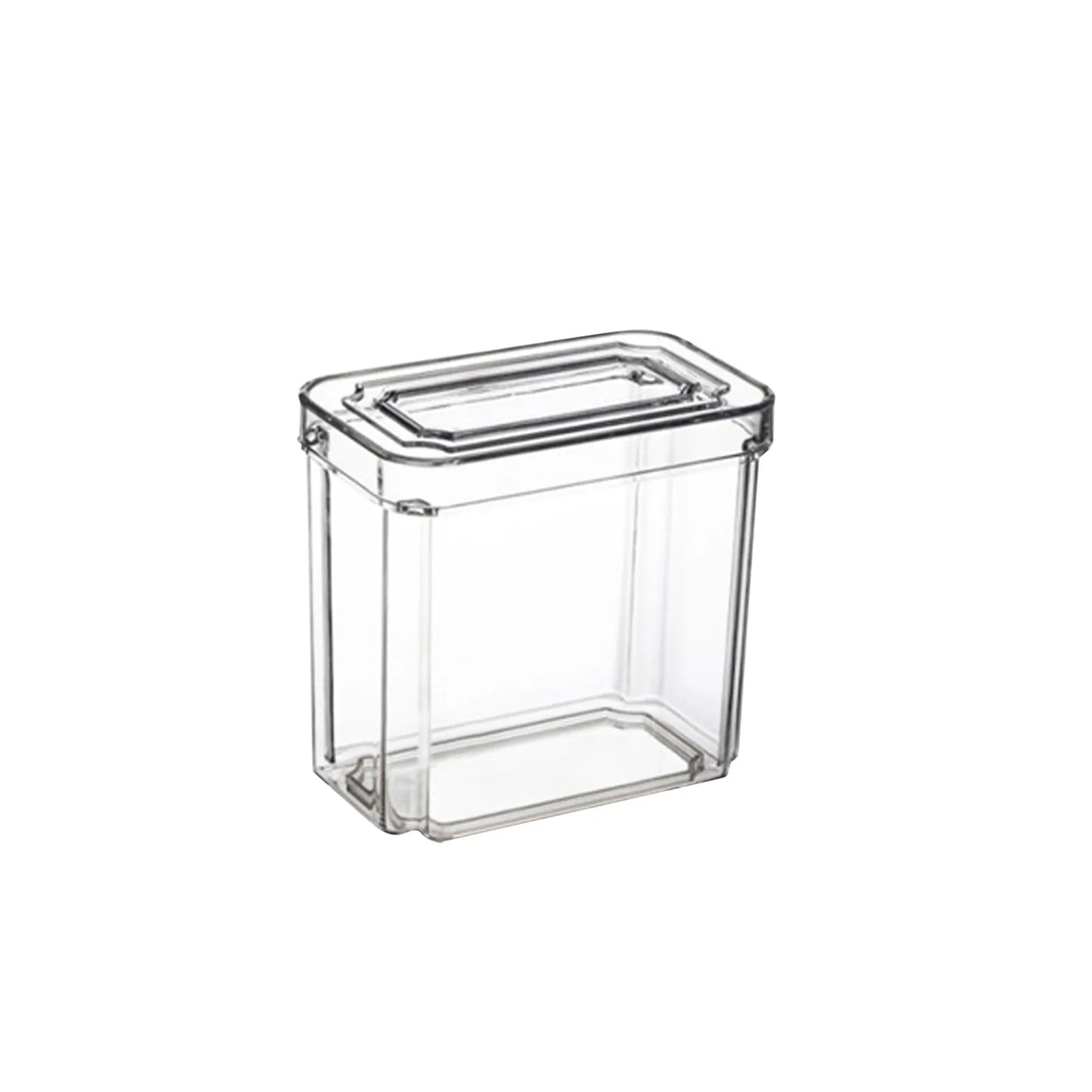 Stackable Clear Refrigerator Storage Bin with Handle