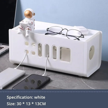 Colored Power Strip Cable Management Box