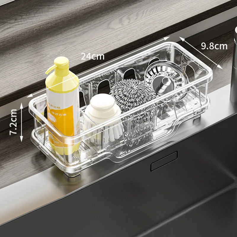 Kitchen Sink Caddy with Drain Rack
