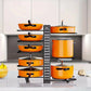 8-Tier Metal Pot, Pan & Lid Organizer