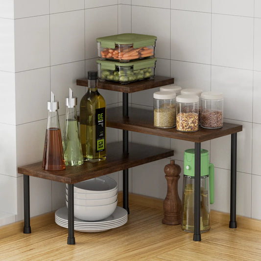 3-Tier Movable Corner Countertop Organizer — product image 1 of 7
