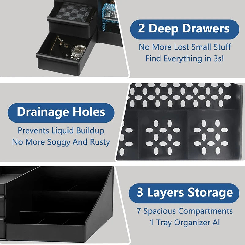 Countertop Organizer with Drawers