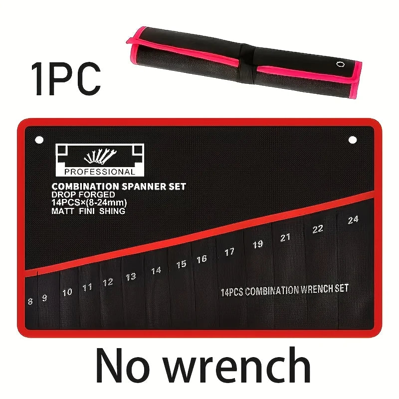14-Pocket Portable Tool Roll Organizer