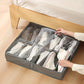 12-Compartment Foldable Under-Bed Shoe Organizer