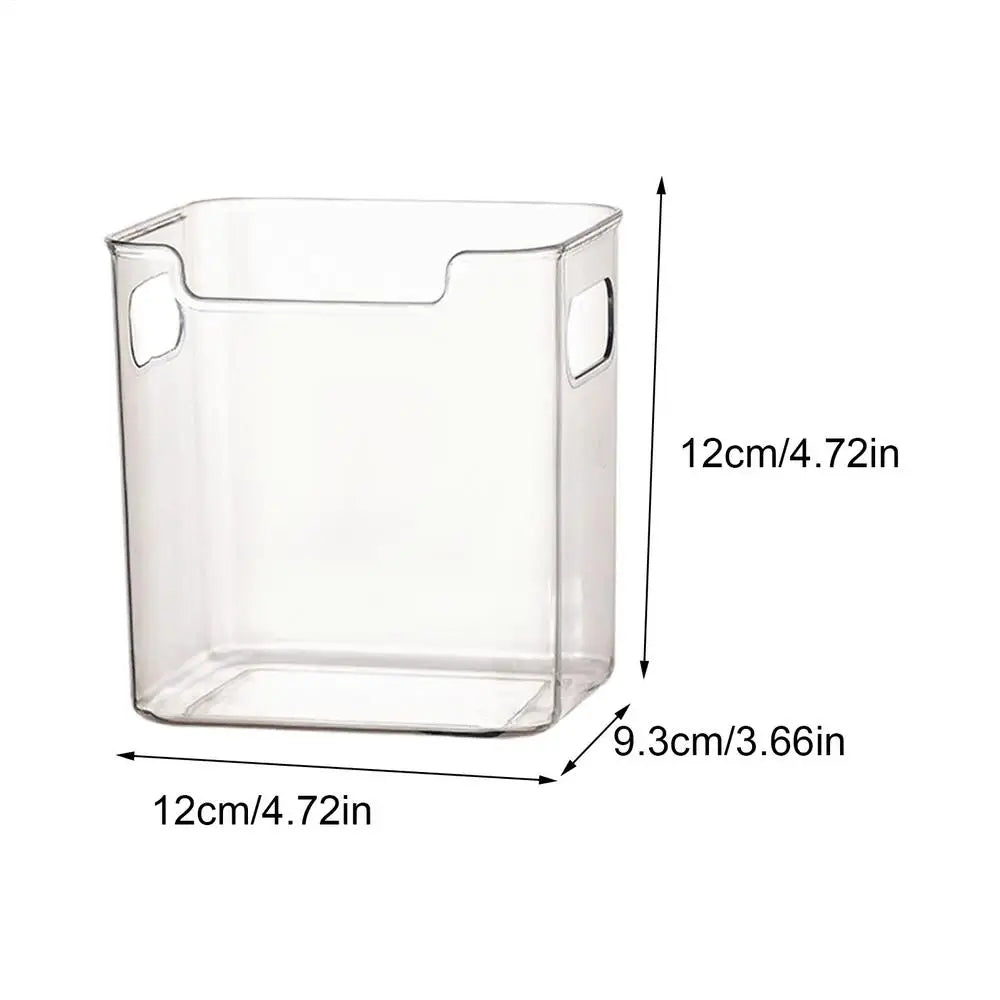 Clear Refrigerator Storage Bins with Handles