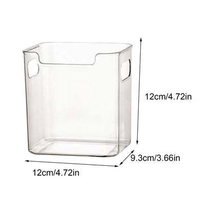 Clear Refrigerator Storage Bins with Handles