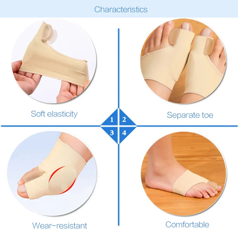 Bunion Corrector Sleeve – Gel Toe Separator for Hallux Valgus