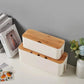 Bamboo-Lid Cable Management Box