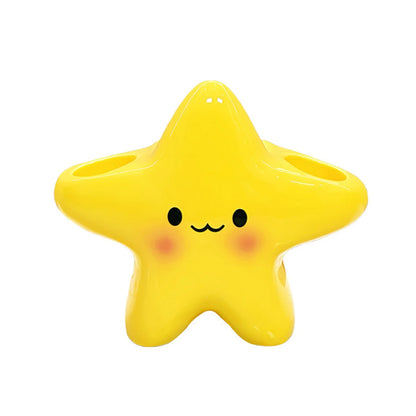 Star-Shaped Freestanding Toothbrush Holder