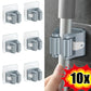 Self-Adhesive Wall-Mounted Broom & Mop Holder