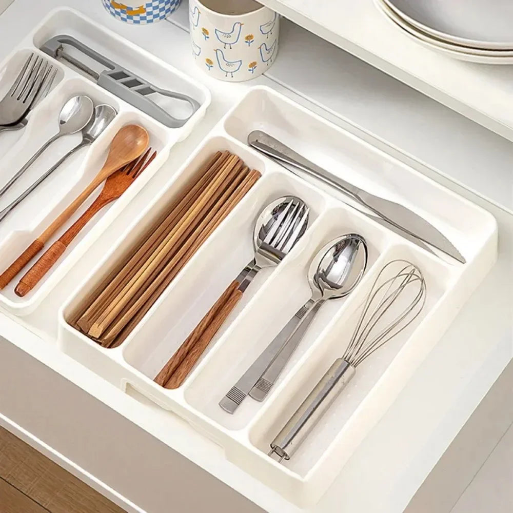 Cutlery Drawer Organizer – 4 or 5 Compartments