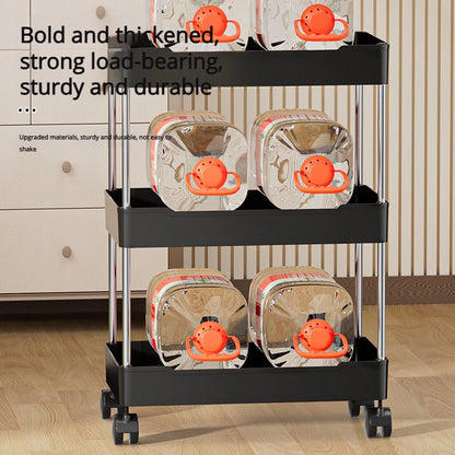 4-Tier Slim Rolling Storage Cart — product image 4 of 14
