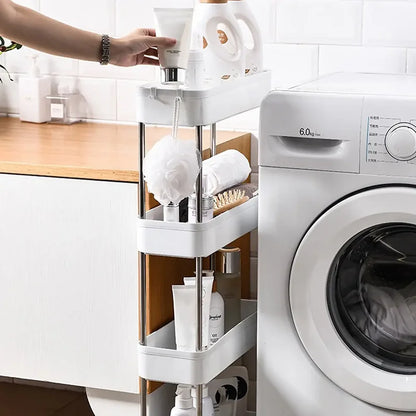 3/4-Tier Slim Rolling Storage Cart — product image 4 of 9