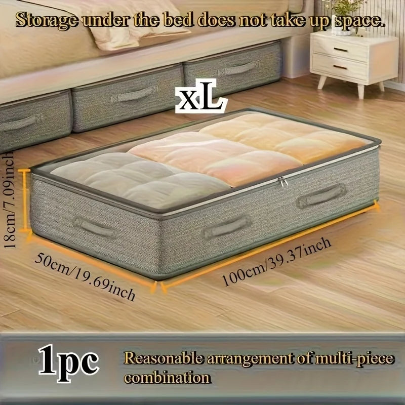 Foldable Under-Bed Blanket Storage Bag