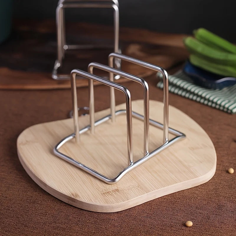Stainless Steel Pot Lid & Cutting Board Organizer