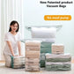 No-Pump Vacuum Storage Bags – Flat & Cubic Sizes