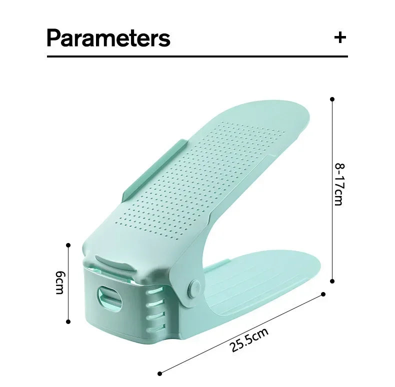10-Piece Adjustable Shoe Slot Organizers
