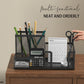3-Compartment Mesh Desk Organizer