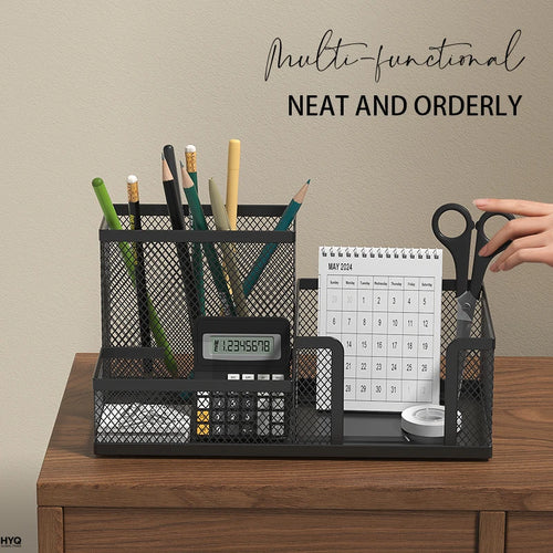 3-Compartment Mesh Desk Organizer — product image 1 of 9