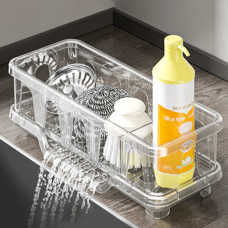 Kitchen Sink Caddy with Drain Rack