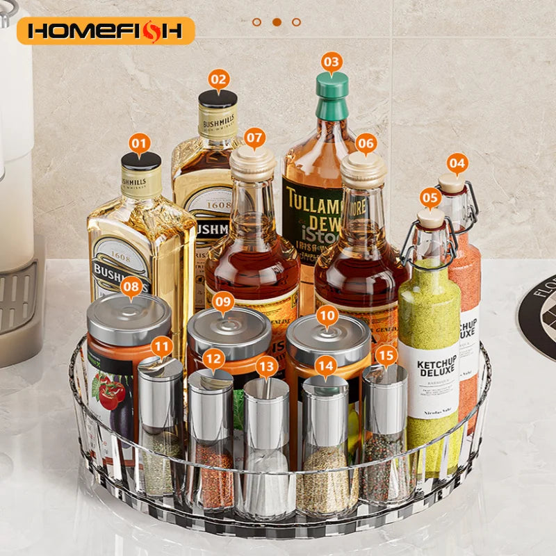 Multi-Purpose Rotating Countertop Organizer