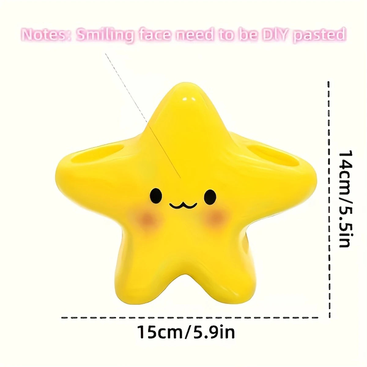 Star-Shaped Freestanding Toothbrush Holder