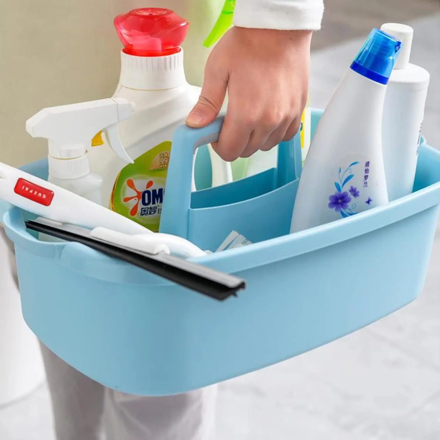 Large Portable Cleaning Caddy with Handle