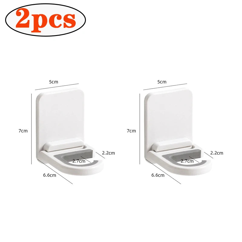 Self-Adhesive Wall-Mounted Broom & Mop Clip