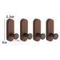 Self-Adhesive Walnut Wood Wall Hooks – 1, 2 or 4 Pack