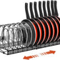 Expandable Pot, Pan & Lid Organizer with 10 Dividers
