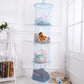 4-Compartment Foldable Hanging Mesh Organizer