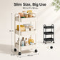 3-Tier Slim Metal Rolling Utility Cart