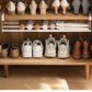 Adjustable Layered Shoe Rack with Hanging Basket