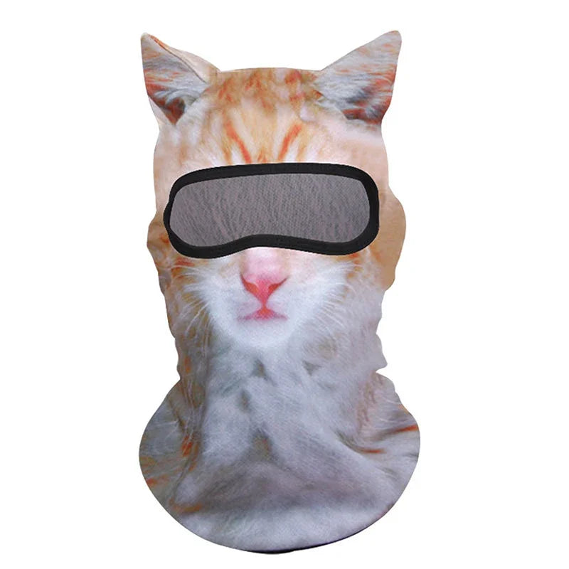 3D Animal Ski Mask — Cat & Husky Balaclava