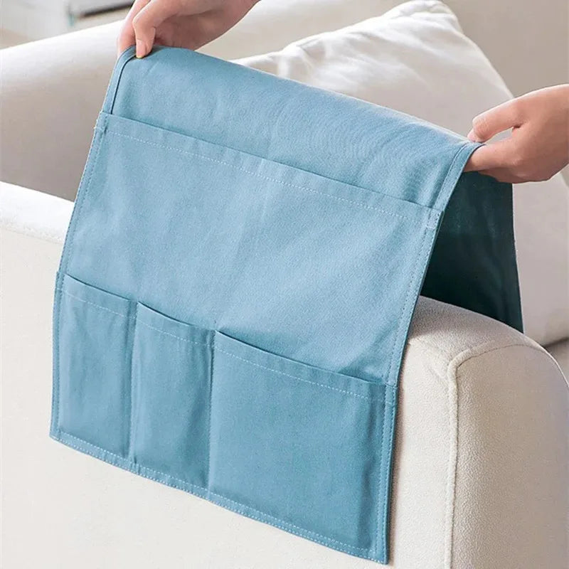 Water-Resistant Sofa Arm Organizer with Storage Pockets