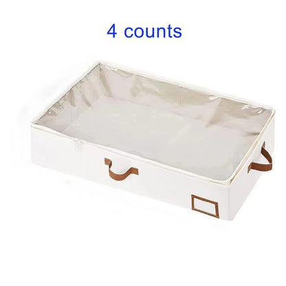 Under-Bed Blanket Organizer with Clear Window – 1 to 4 Pack
