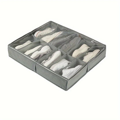 12-Compartment Foldable Under-Bed Shoe Organizer — product image 8 of 10