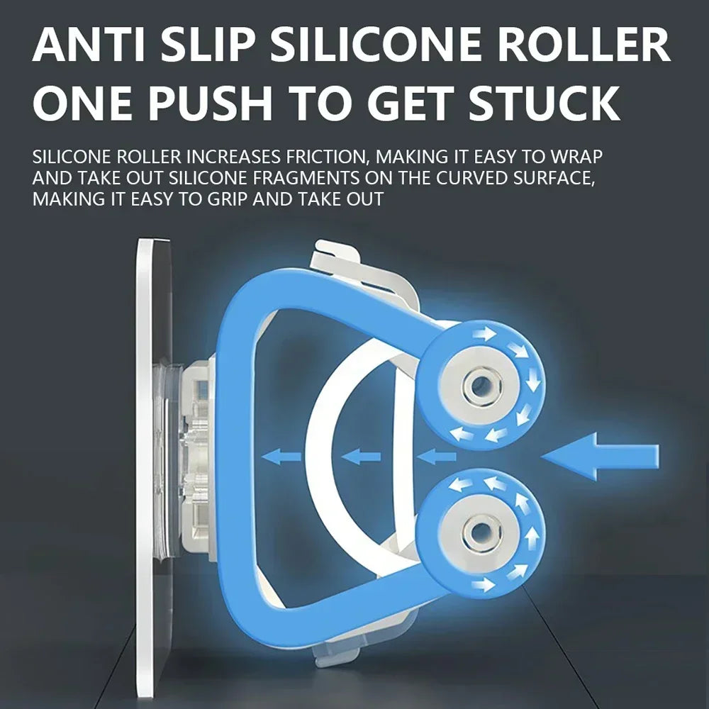 Self-Adhesive Wall-Mounted Broom & Mop Holder