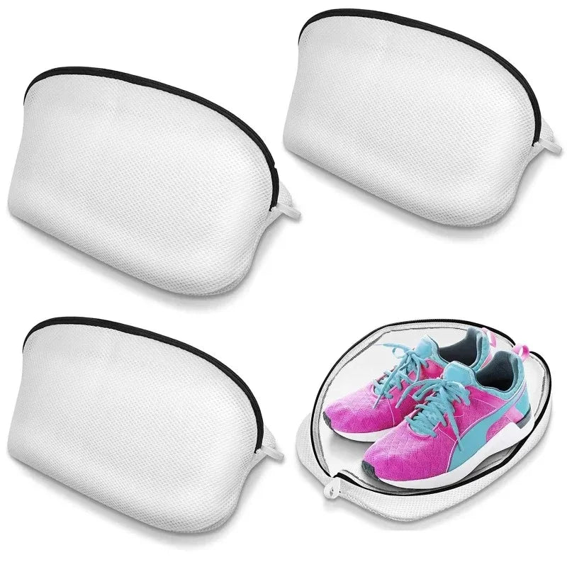 Zippered Mesh Shoe Laundry Bag