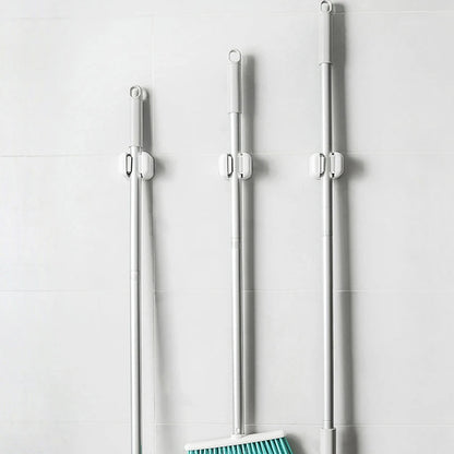 1/4-Piece No-Drill Wall-Mounted Broom & Mop Clips — product image 5 of 10