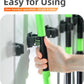 Wall-Mounted Stainless Steel Broom & Mop Holder