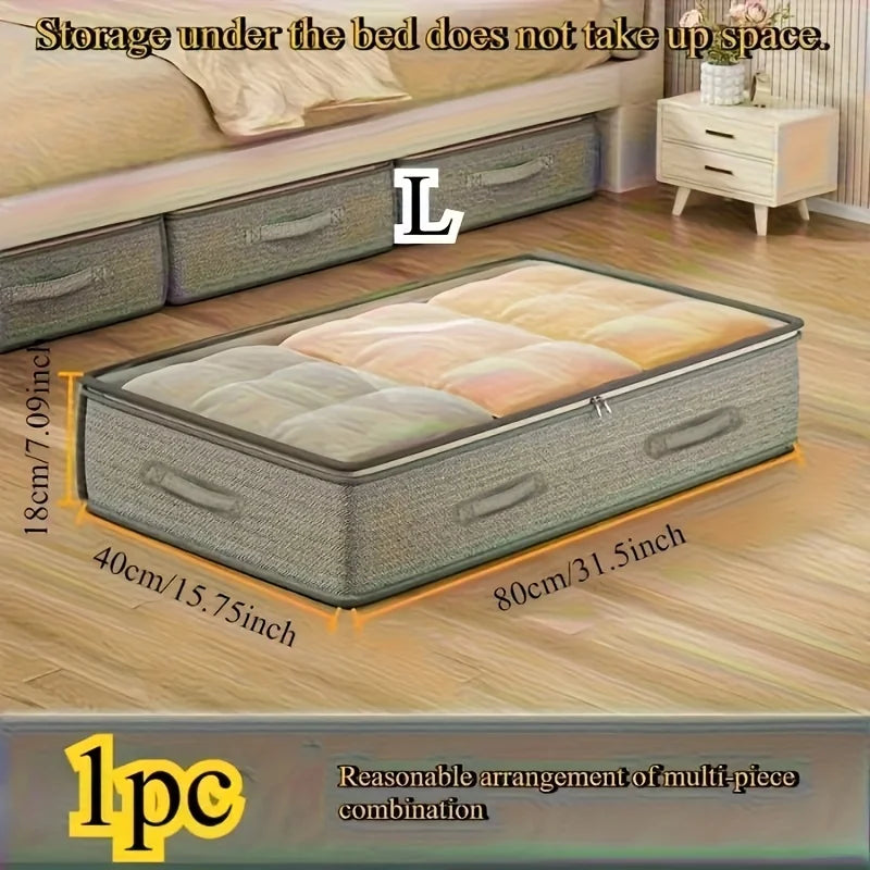 Foldable Under-Bed Blanket Storage Bag